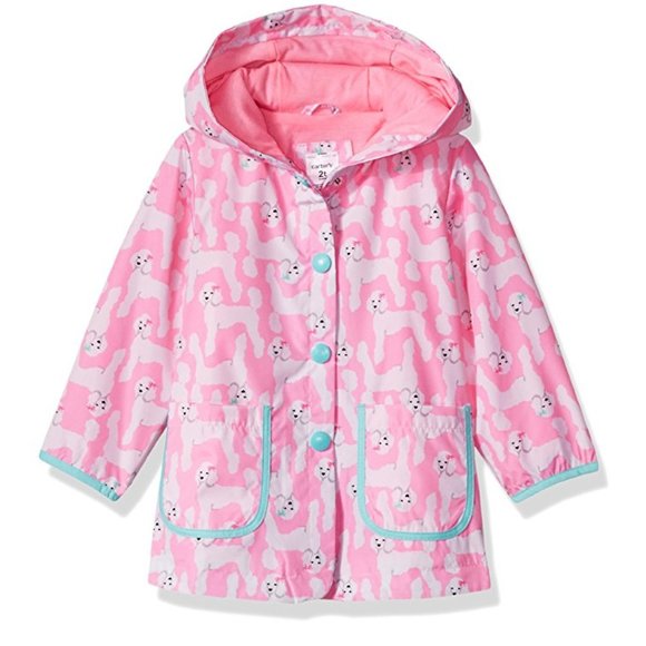 Carter's Other - NWT Carter's Toddler Baby Girls Poppy Print Rain Coat Fleece-Lined Jacket 24M 2T